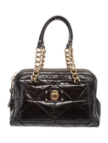 Leather Top Handle Bag