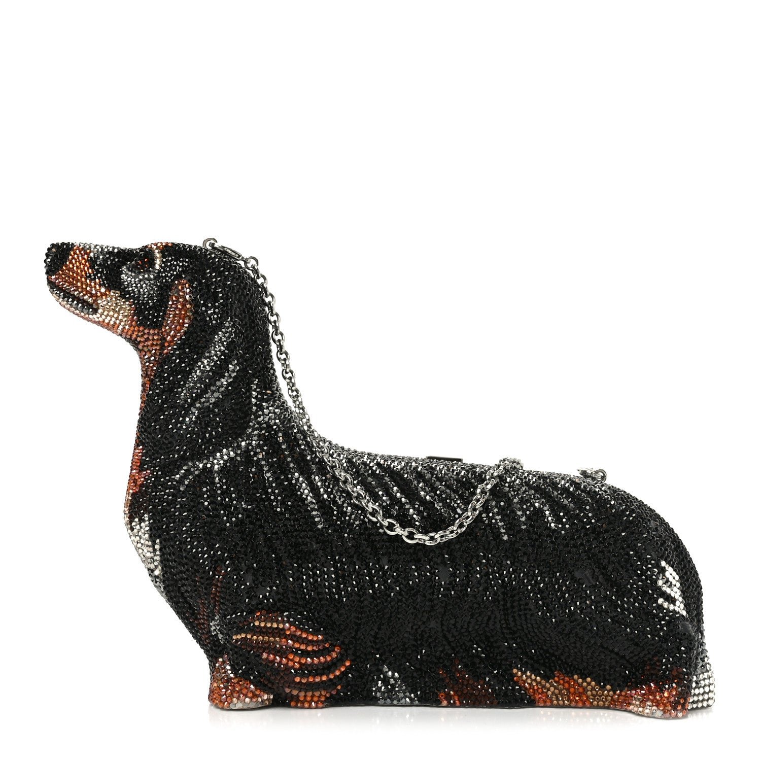 Judith Leiber Crystal Romeo Dachshund Minaudiere Clutch