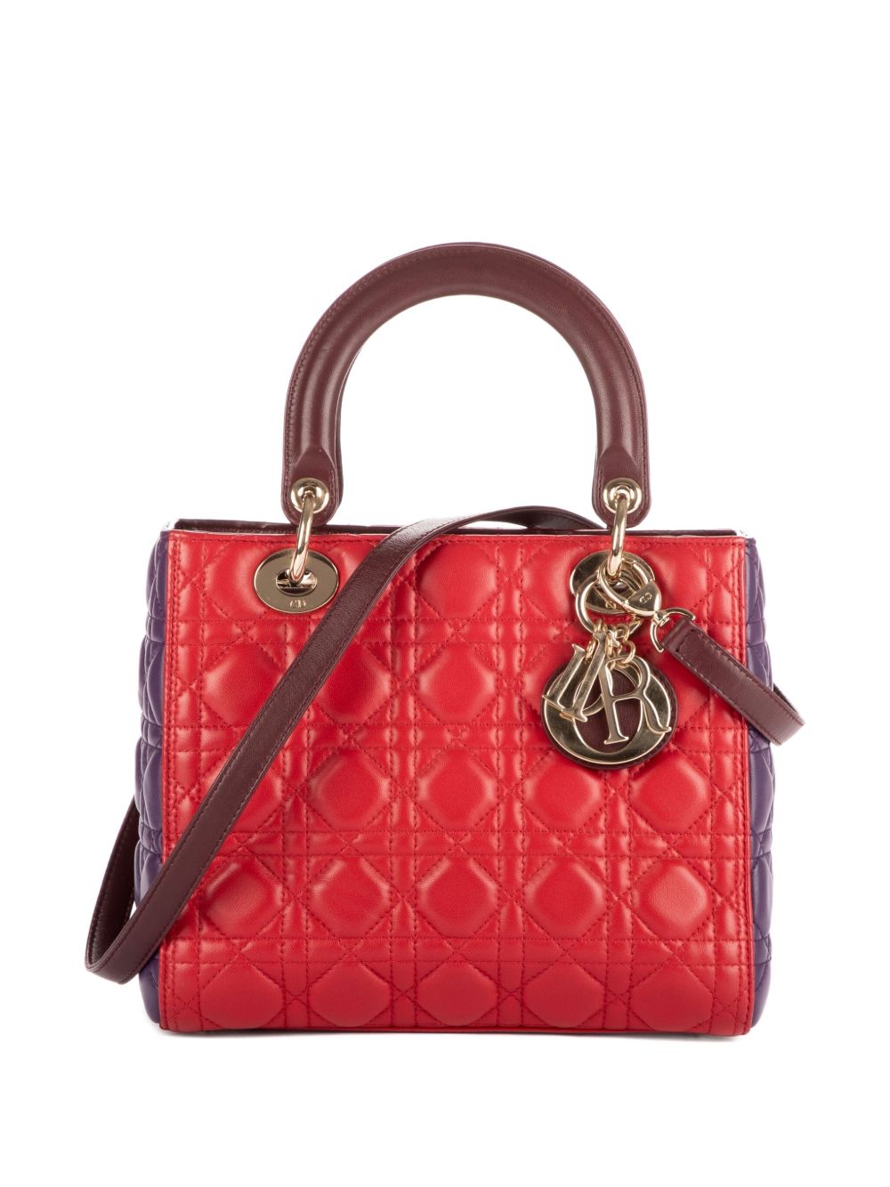 2010s quilted two-tone shoulder bag