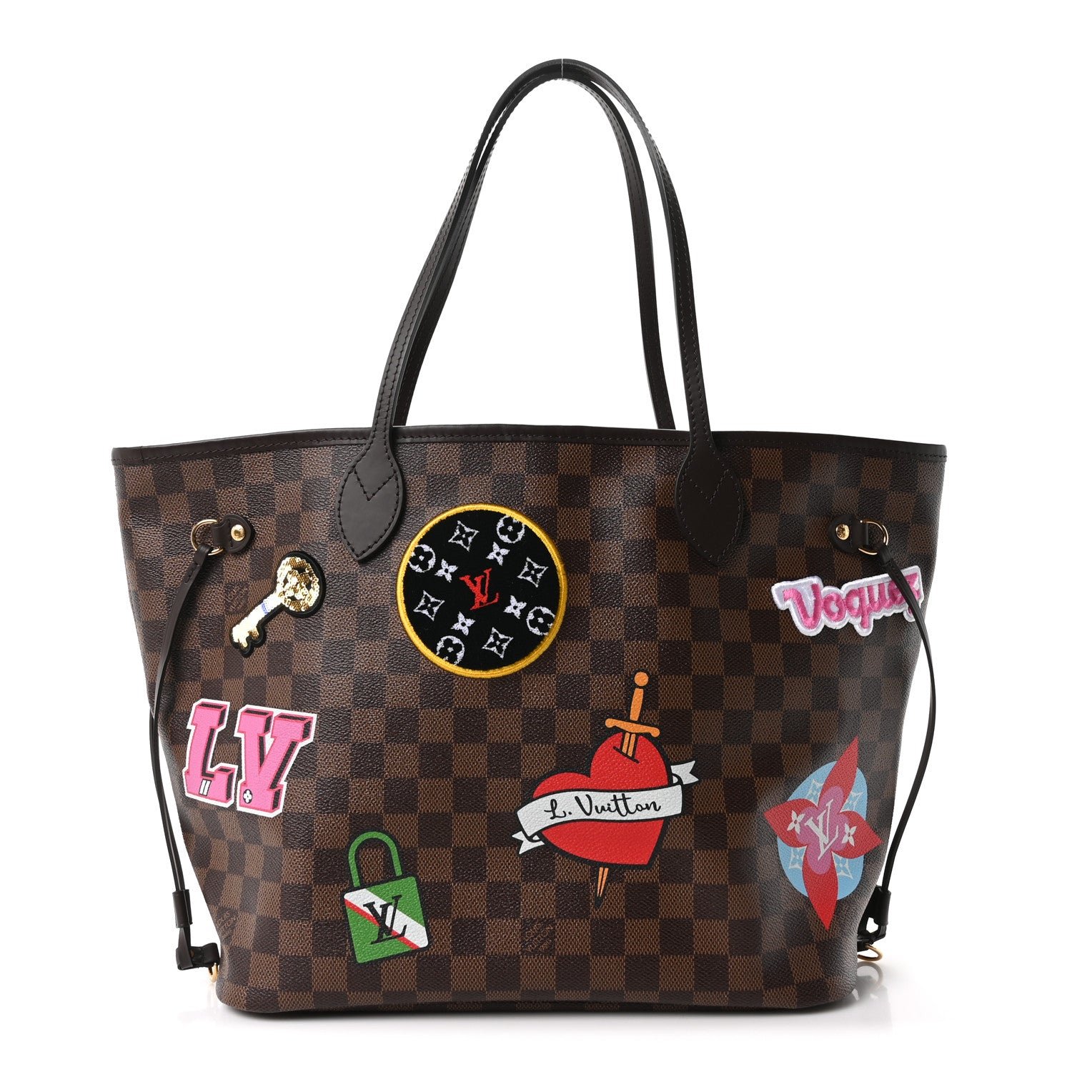 Louis Vuitton Louis Vuitton Damier Ebene Travel Stickers Neo Neverfull MM