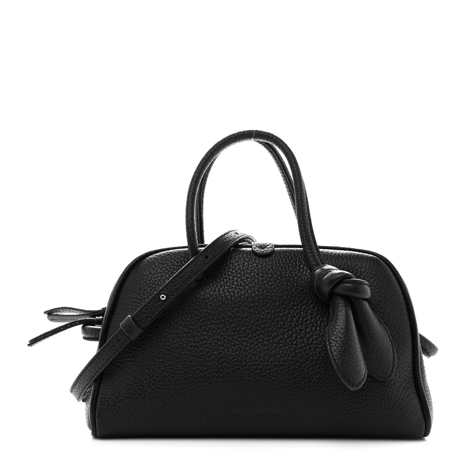Jacquemus Grained Calfskin Le Petit Turismo Black