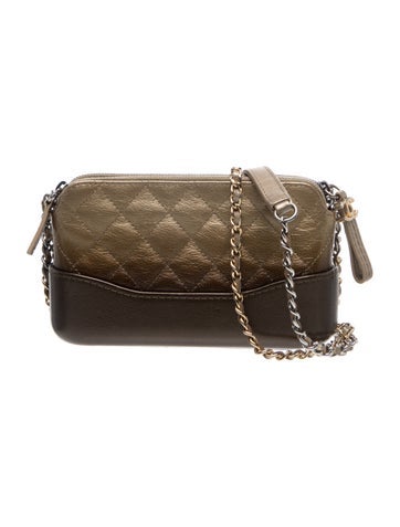 Gabrielle Double Zip Clutch w/ Chain