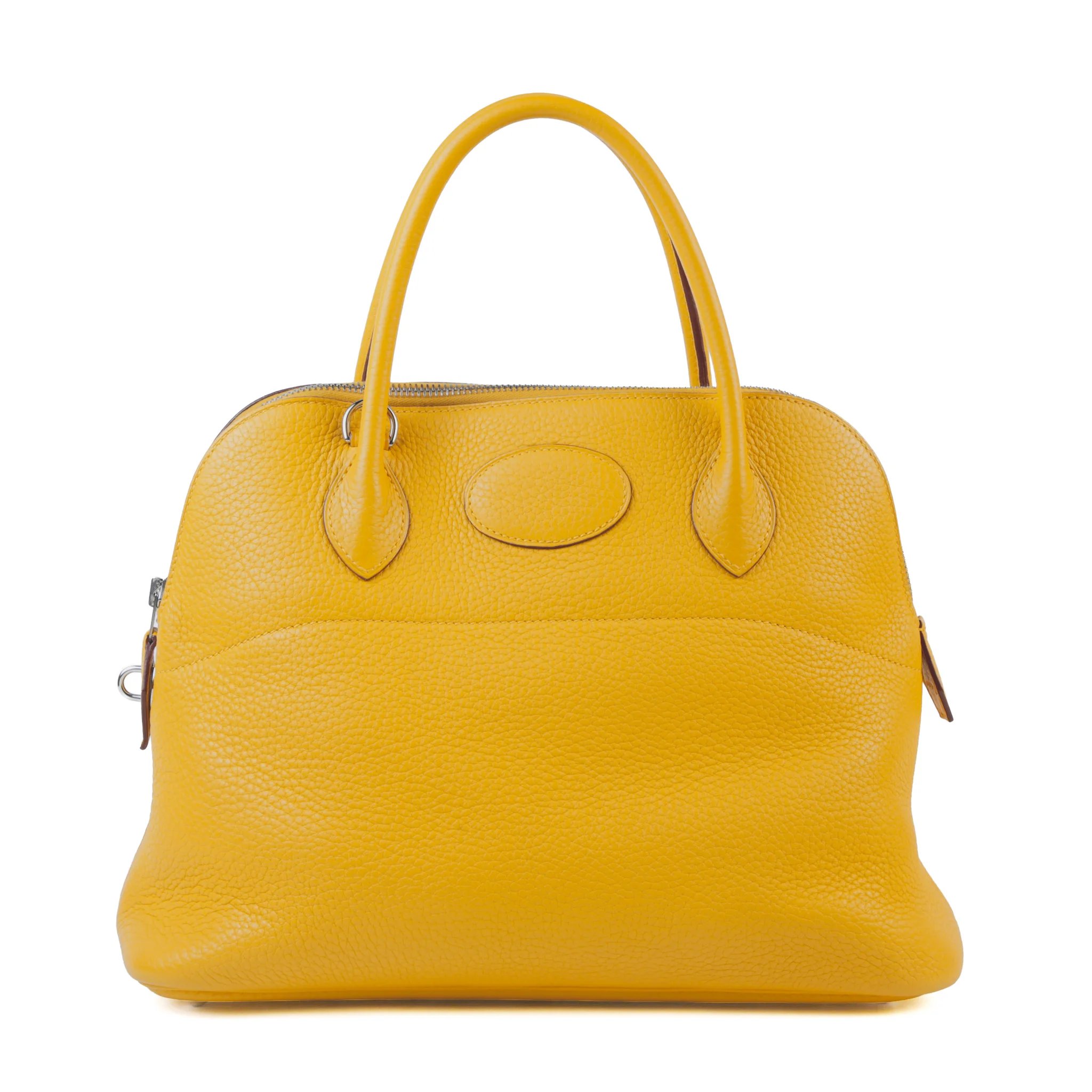 Very Good ( Rank A) HERMÈS Bolide 31 Soleil (9H) Clemence Palladium hardware Square M (2009)