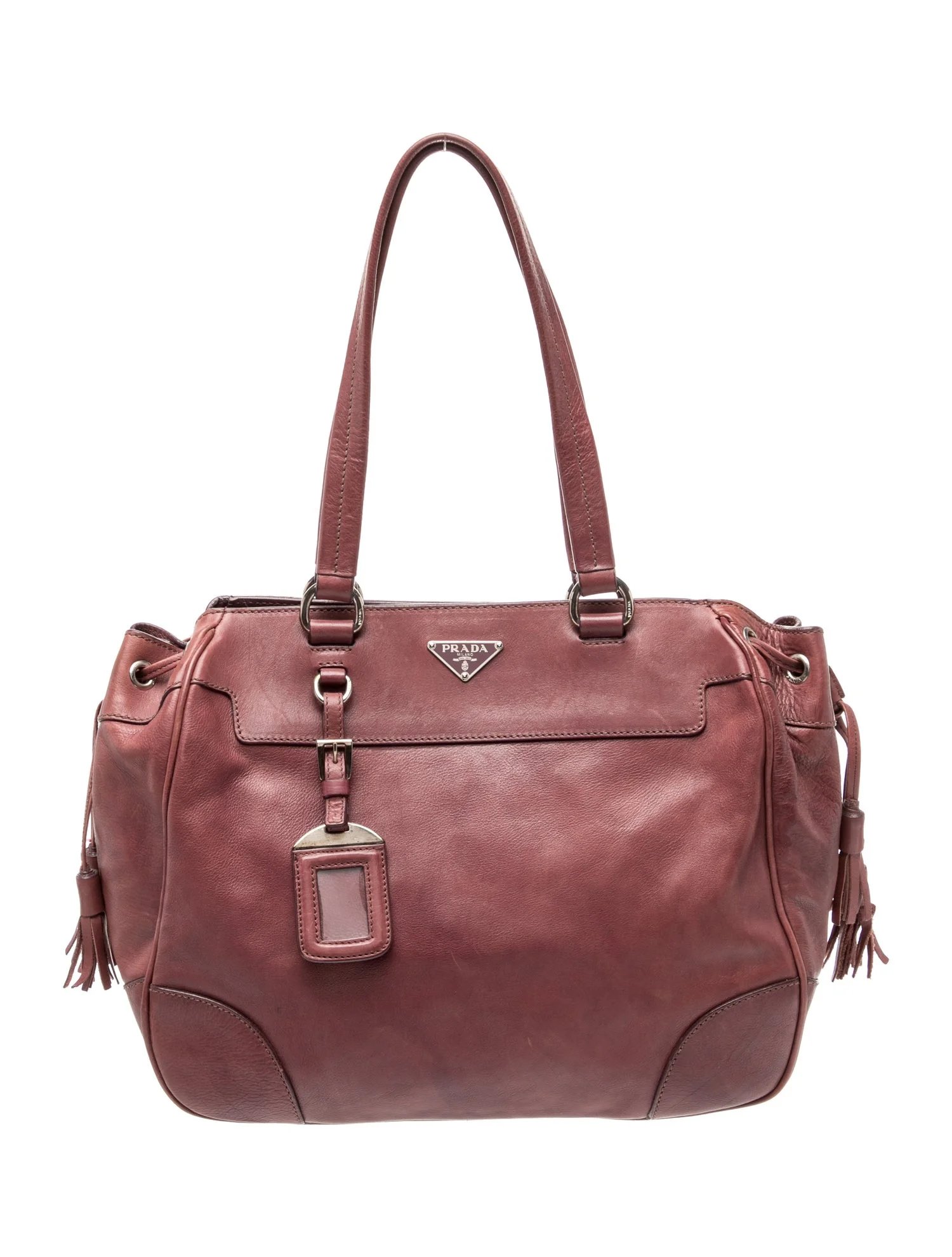 Enameled Metal Triangle Shoulder Bag