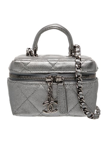 Mini Top Handle Vanity Case w/ Chain