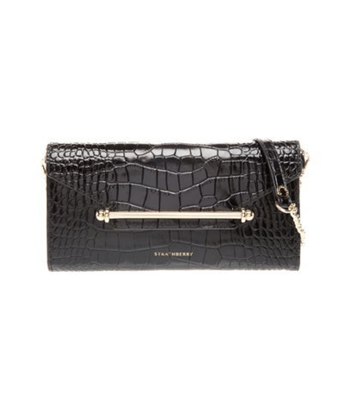 Strathberry Embossed Leather Clutch