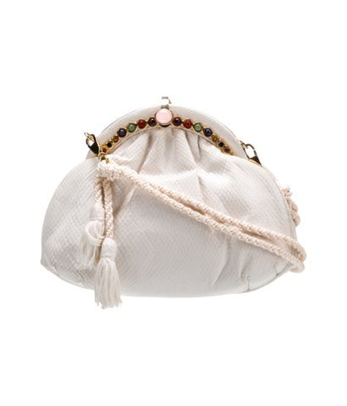 Judith Leiber Leiber Embossed Leather Evening Bag