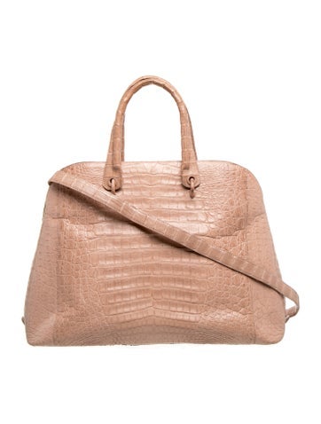 Crocodile Top Handle Bag