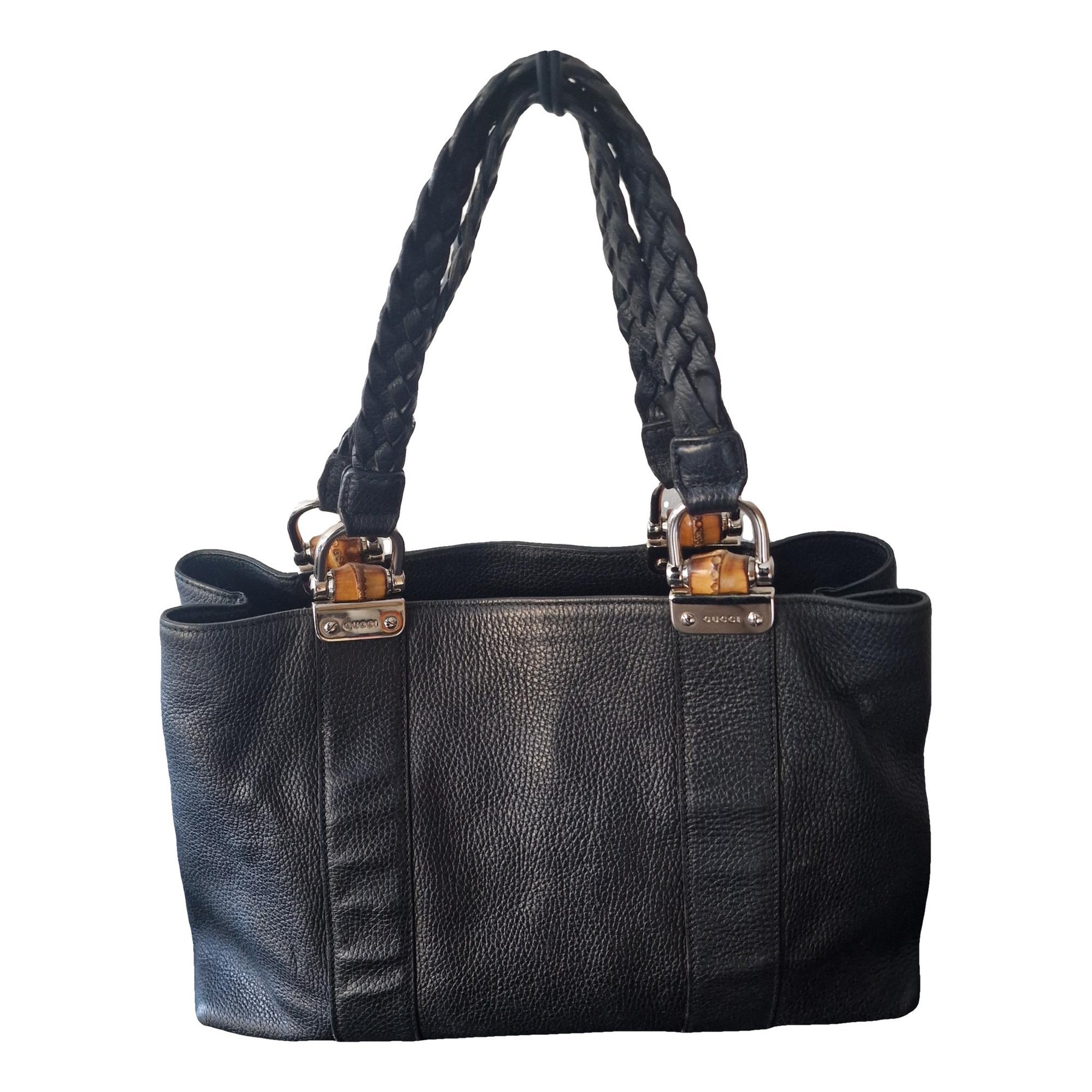 Bamboo leather handbag