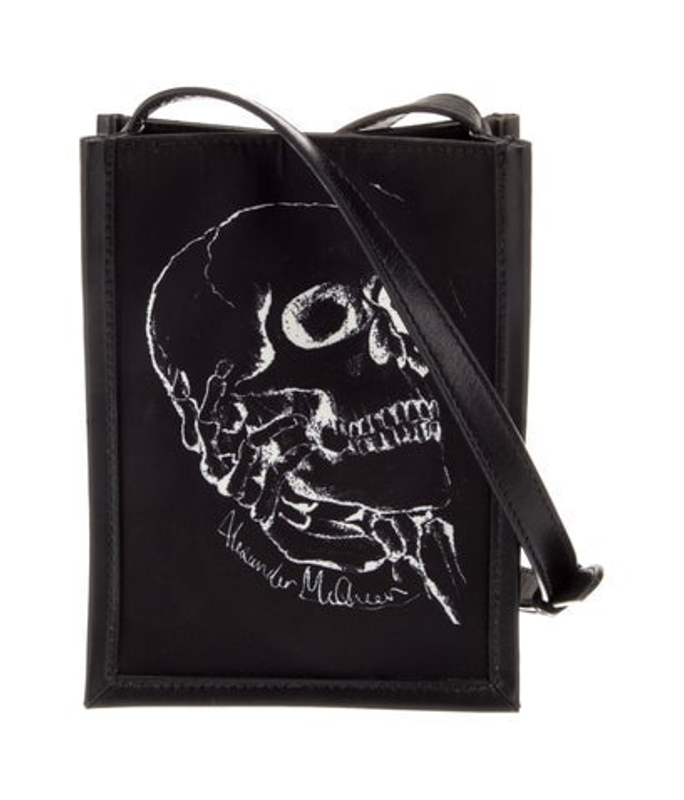 Alexander McQueen Mcqueen Canvas Skull In Hand Tote Bag Small W Tags