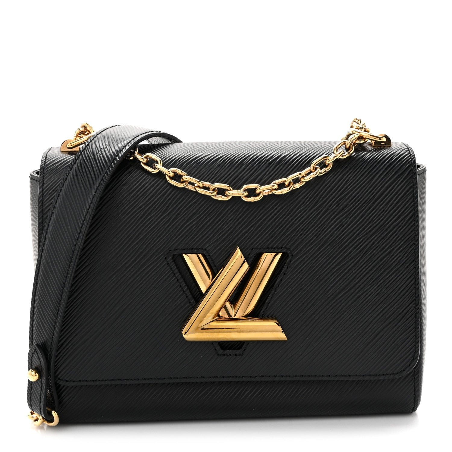 Louis Vuitton Epi Twist Shoulder Bag MM Black