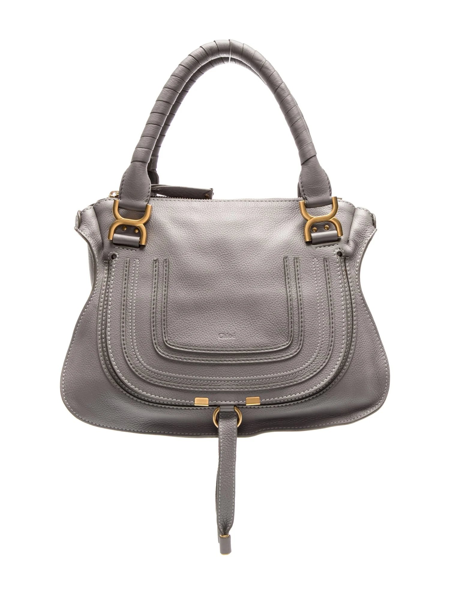 Leather Chloè Leather Top Handle Bag Large