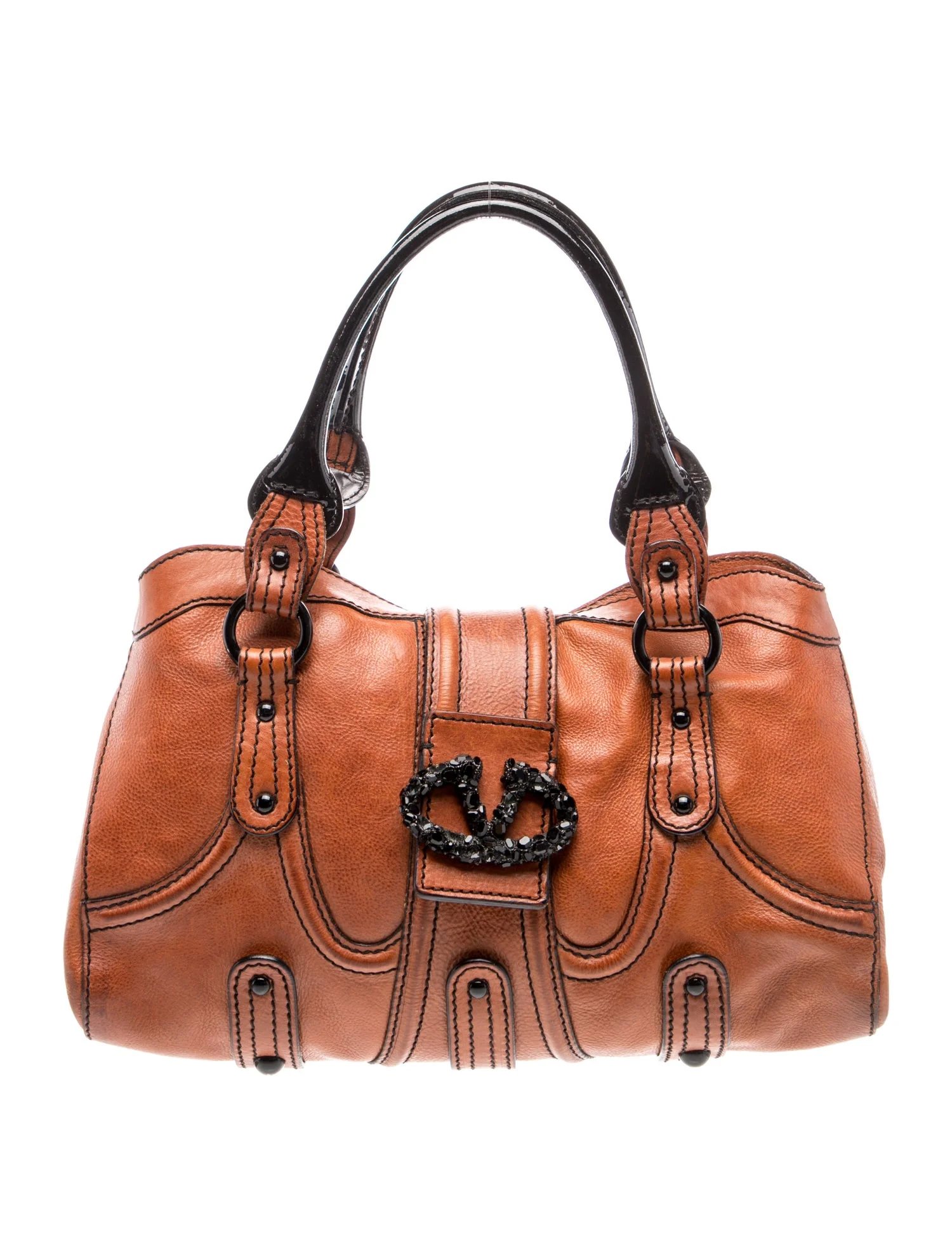 Leather Top Handle Bag