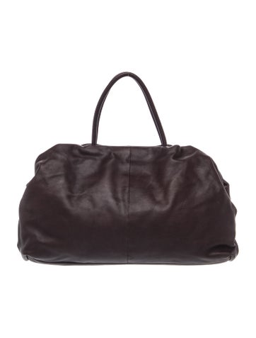 Leather Elio Bourse Bag Large