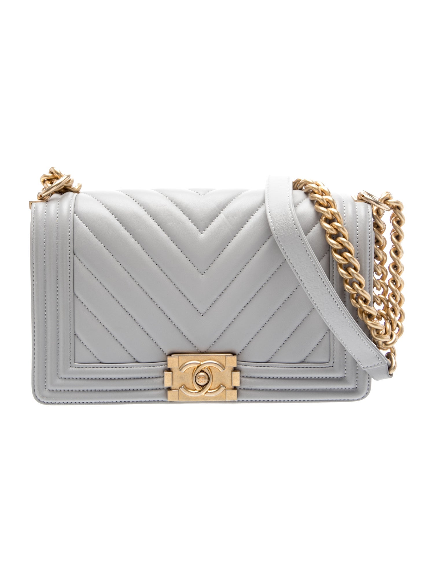 Chanel Medium Chevron Boy Bag