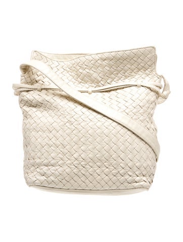 Intrecciato Leather Crossbody Bag Vintage