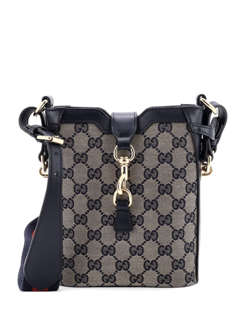 GG Canvas with Leather Mini bucket bag