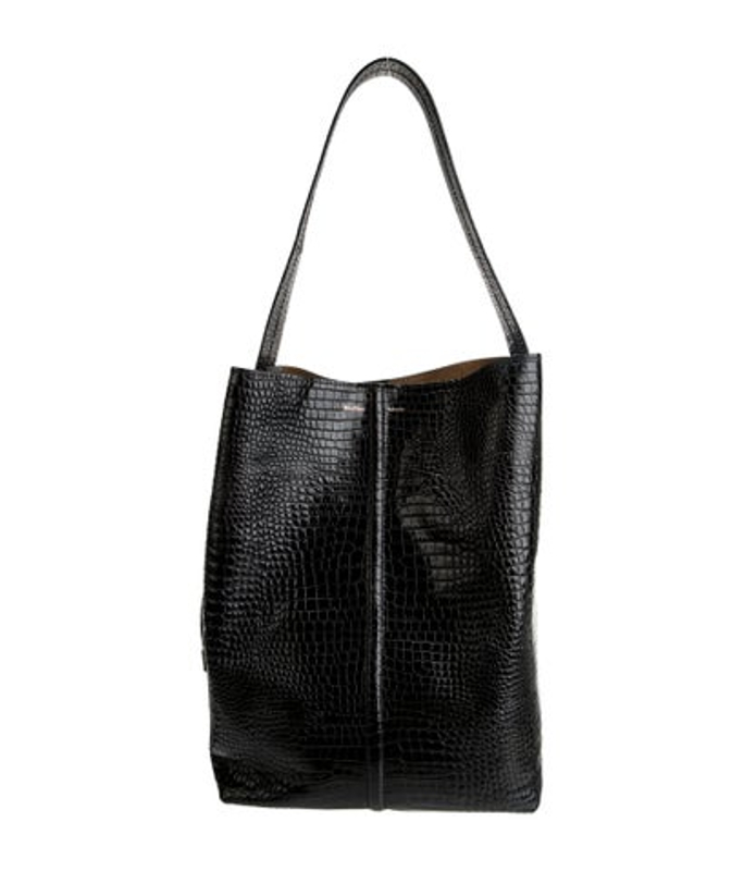 Max Mara Mara Embossed Leather Shoulder Bag