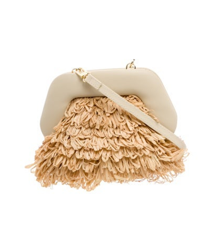 Themoire Raffia Crossbody Bag
