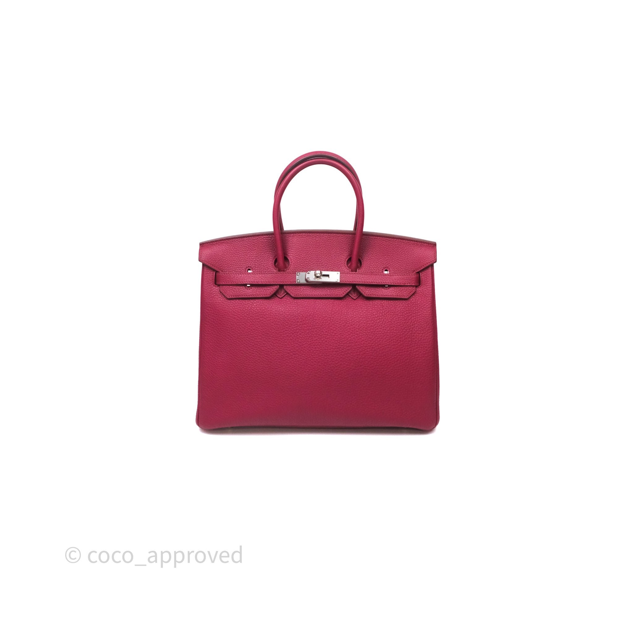 Hermès Birkin 35 Rouge Togo Palladium Hardware