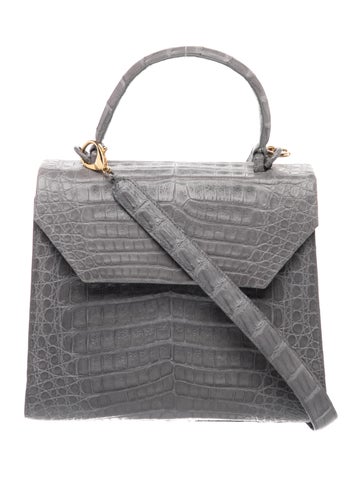 Nancy Gonzalez Crocodile Top Handle Bag