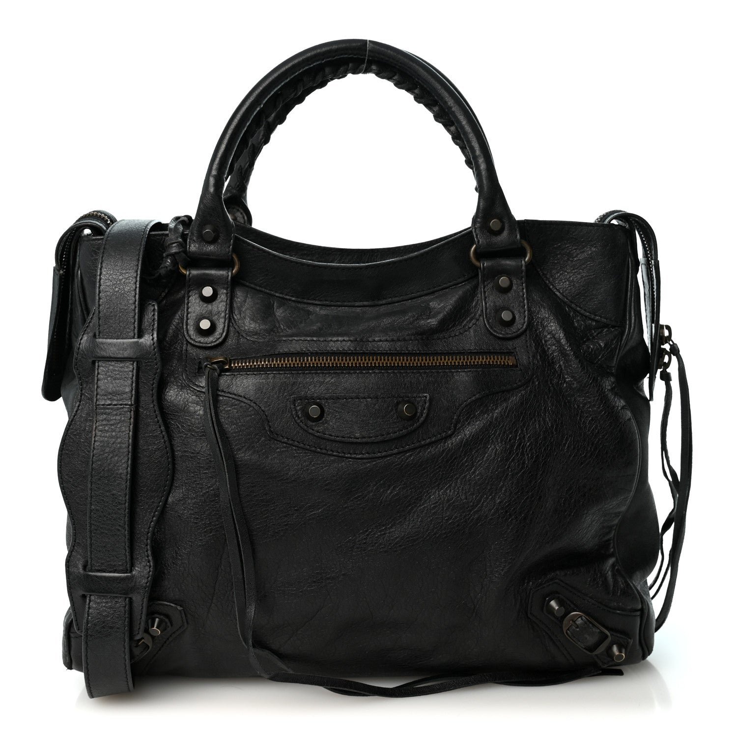 Balenciaga Agneau Classic Hardware Velo Black
