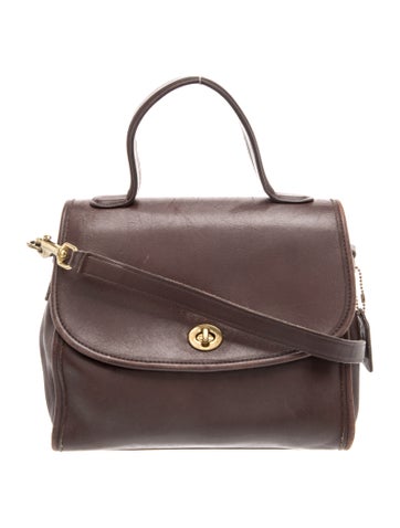 Leather Top Handle Bag Vintage
