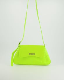 Balenciaga *FIRE PRICE* Balenciaga Neon Yellow Croc Embossed Calf Leather XX Shoulder Bag £1400