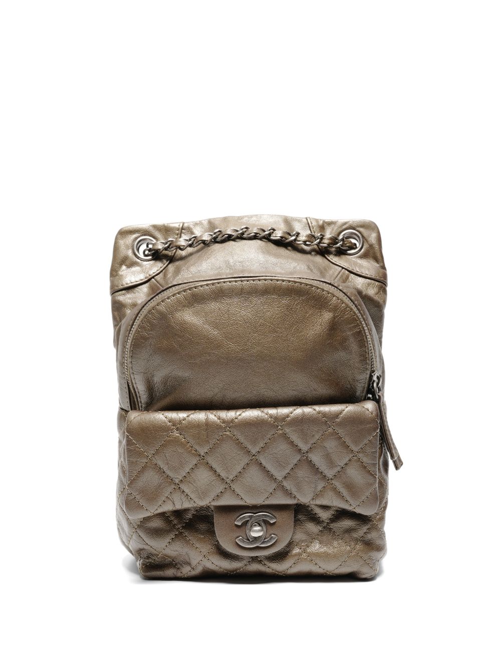 2015 quilted leather backpack