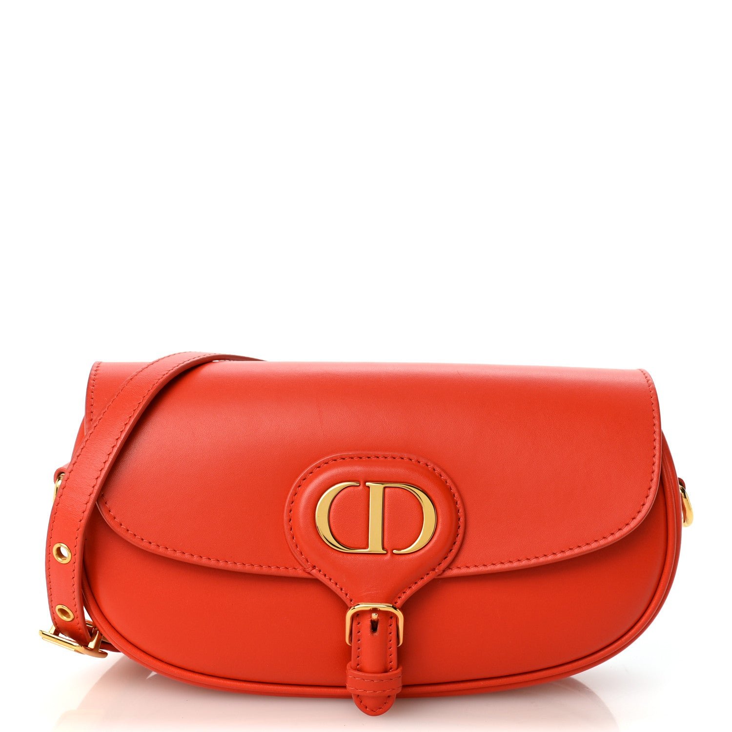Christian Dior Box Calfskin East West Bobby Bag Orange