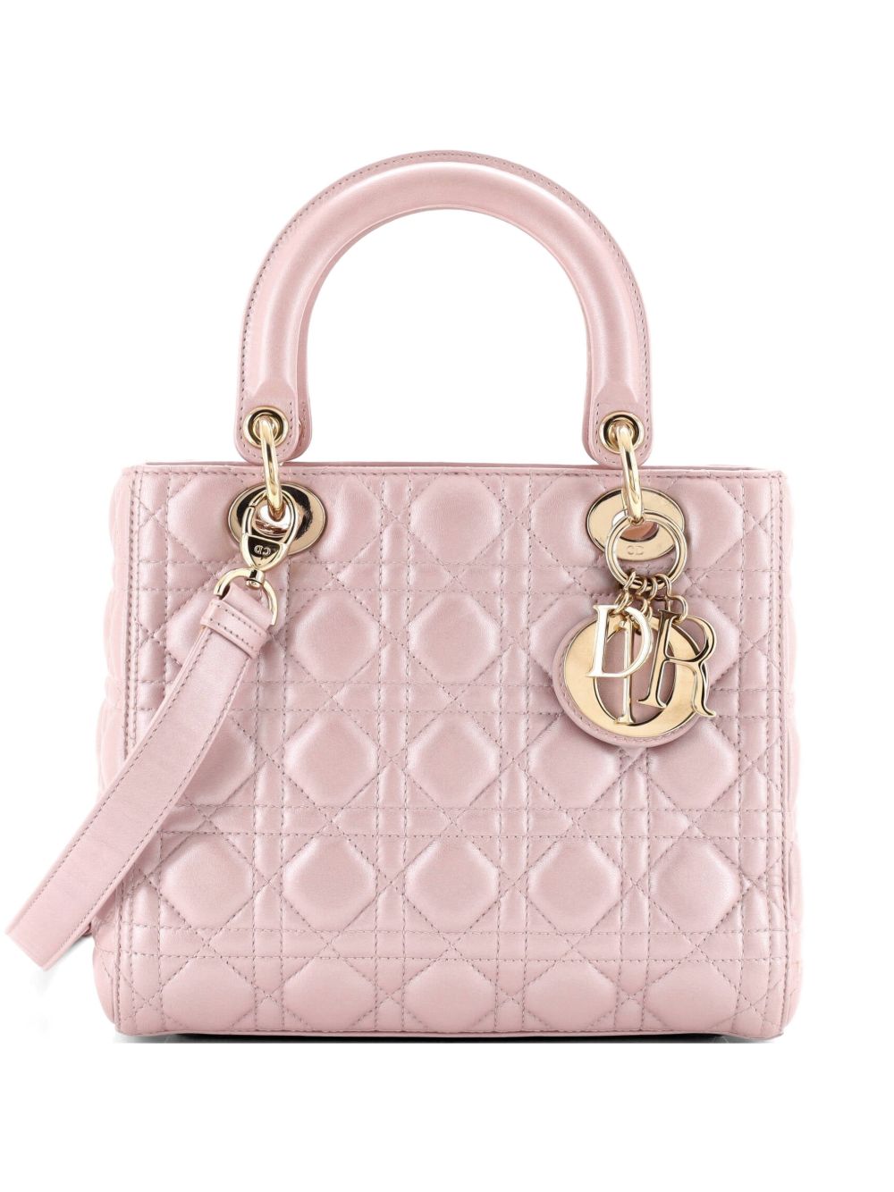 Lady Dior Bag Iridescent Cannage Quilt Lambskin Medium shoulder bag
