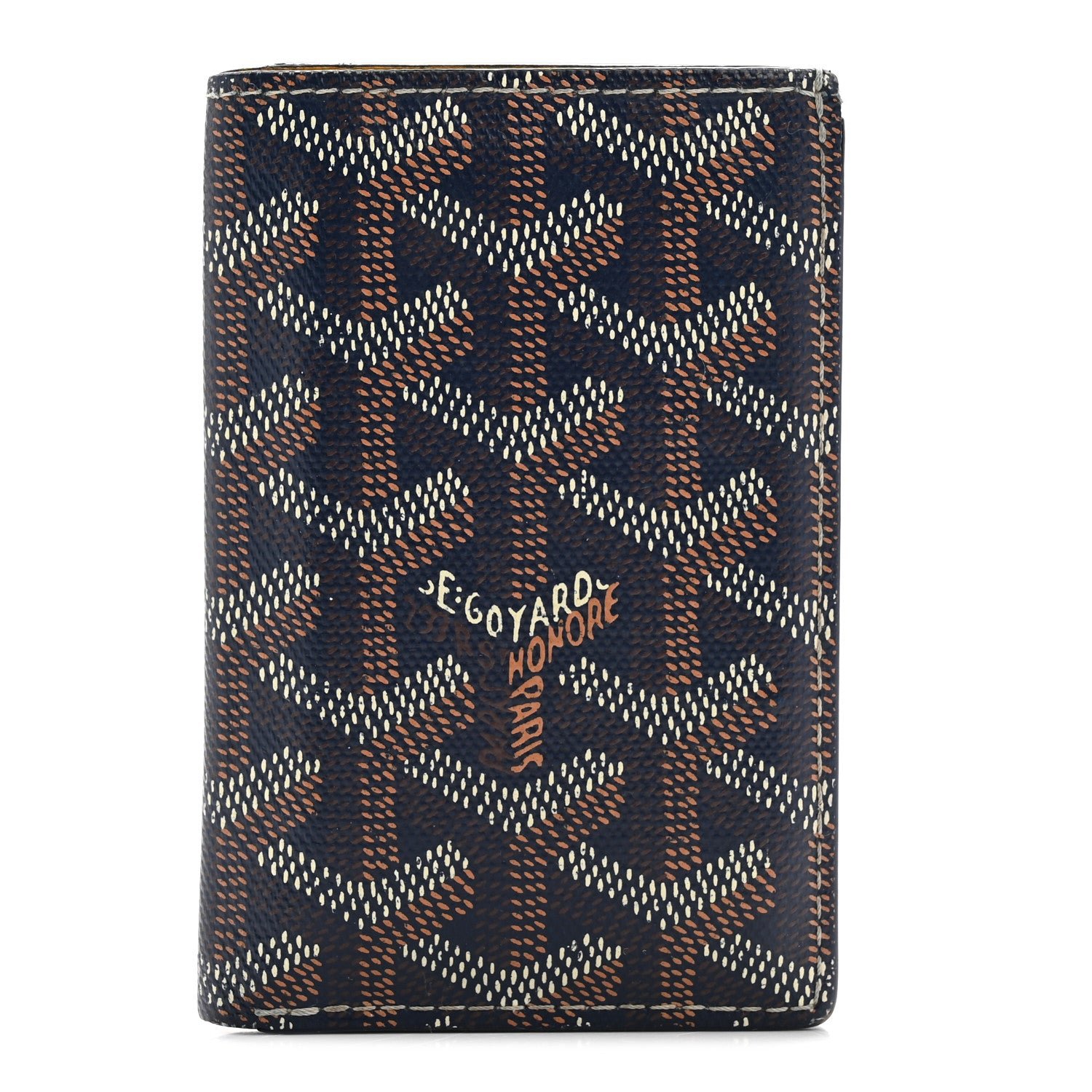 Goyard Goyard Goyardine Saint Pierre Card Holder Navy