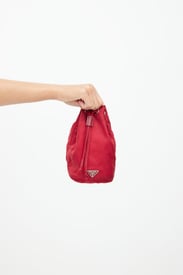 Prada Nylon Drawstring Pouch