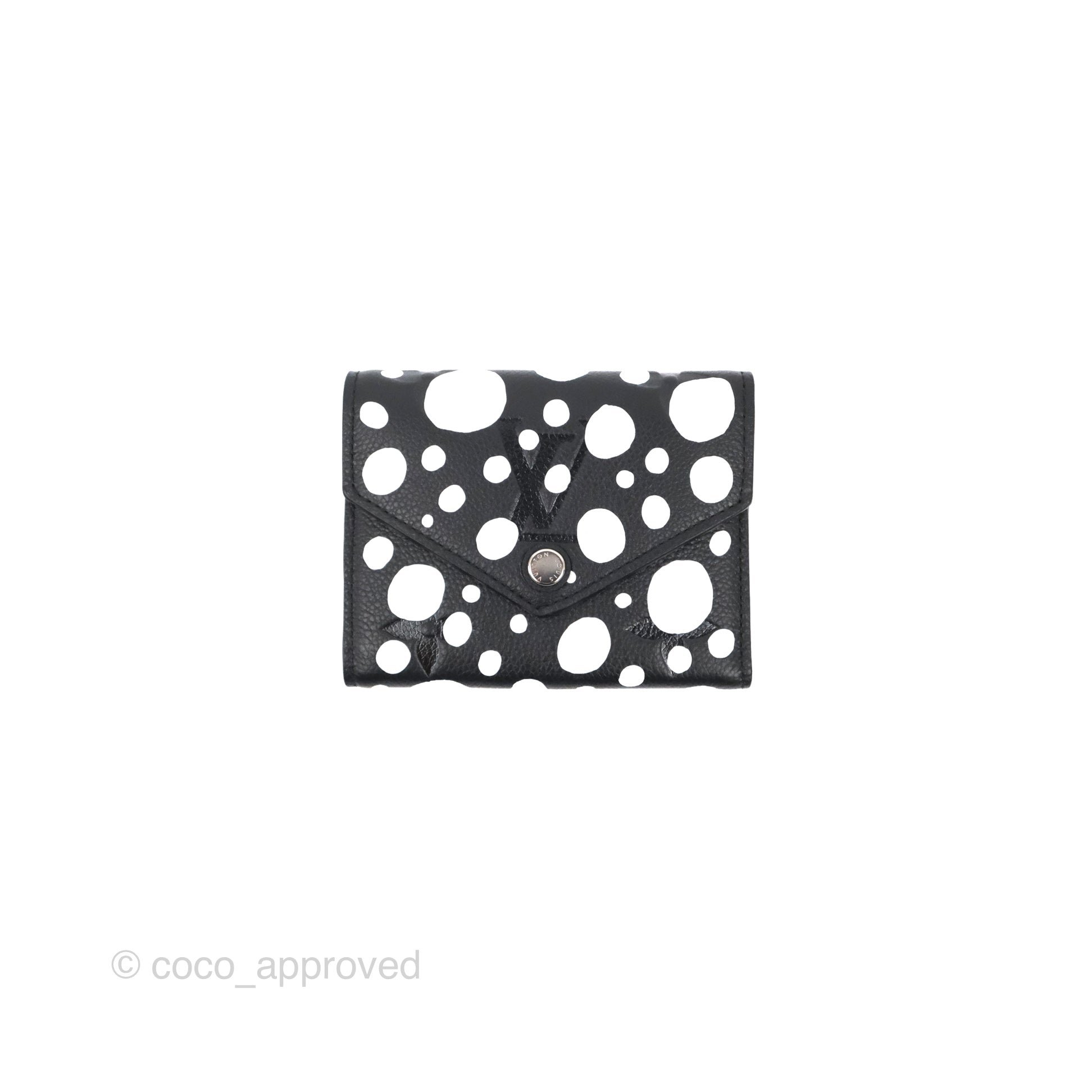 Louis Vuitton x Yayoi Kusama Victorine Wallet White/Black Monogram Empreinte