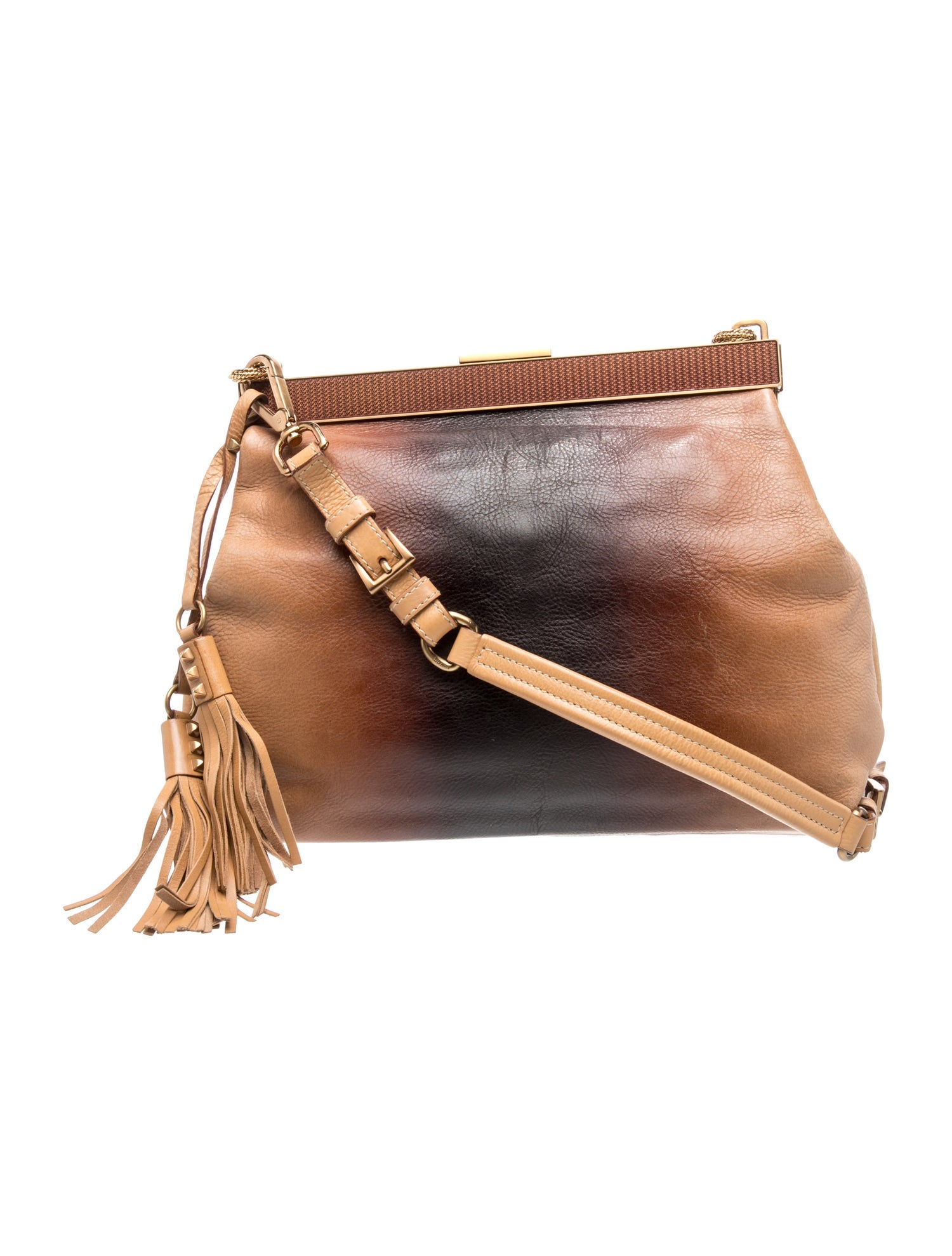 Cervo Leather Shoulder Bag Vintage