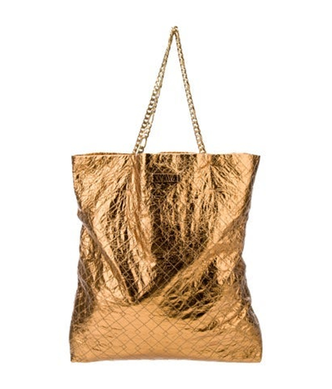 Lanvin Embossed Leather Tote