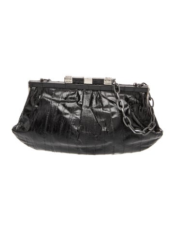 Badgley Mischka Eel Skin Evening Bag Vintage