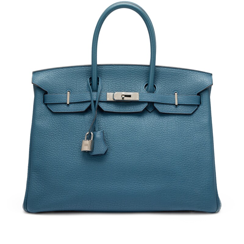 Hermes Colvert Fjord Birkin 35 Palladium Hardware, 2012