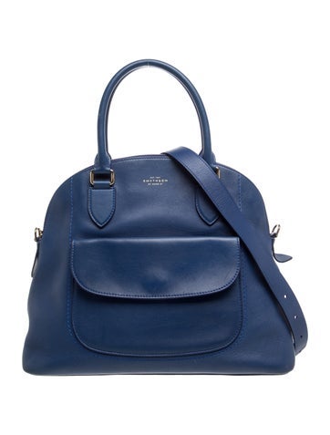 Smythson Leather Top Handle Bag