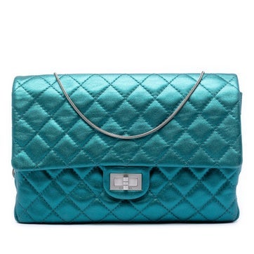 Calf Leather Quilted Metallic Calfskin Reissue 2.55 Flap