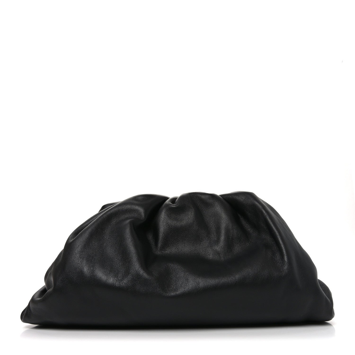 Bottega Veneta Smooth Butter Calf The Pouch Oversized Clutch Black