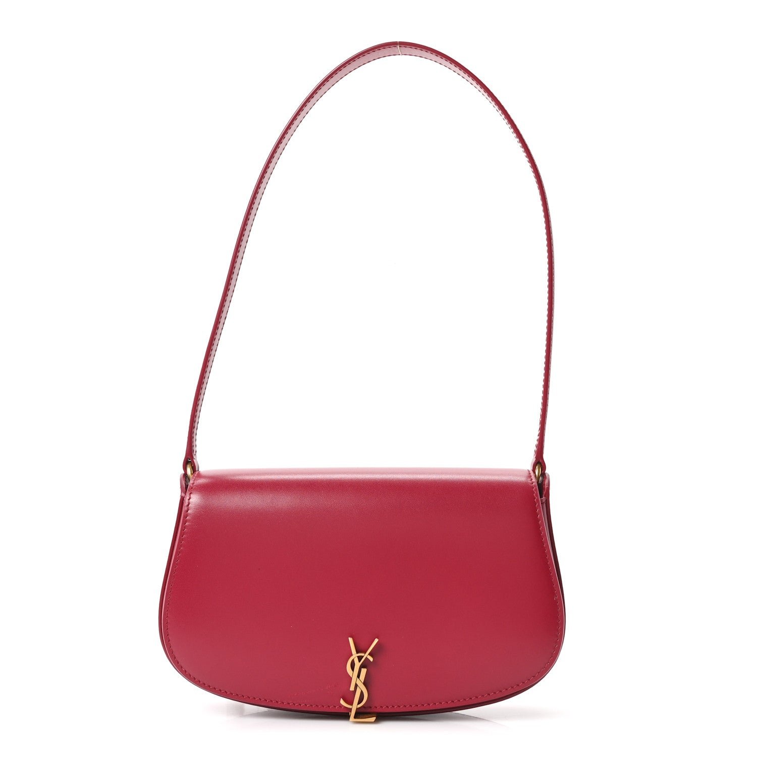 Saint Laurent Saint Laurent Box Calfskin Mini Voltaire Shoulder Bag Raspberry Pink