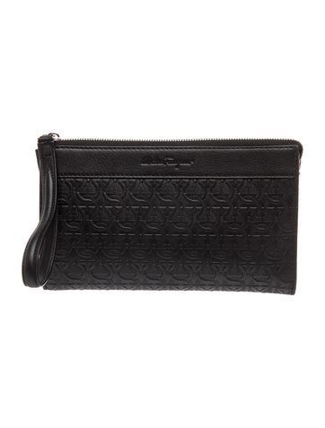 Ferragamo Leather Clutch