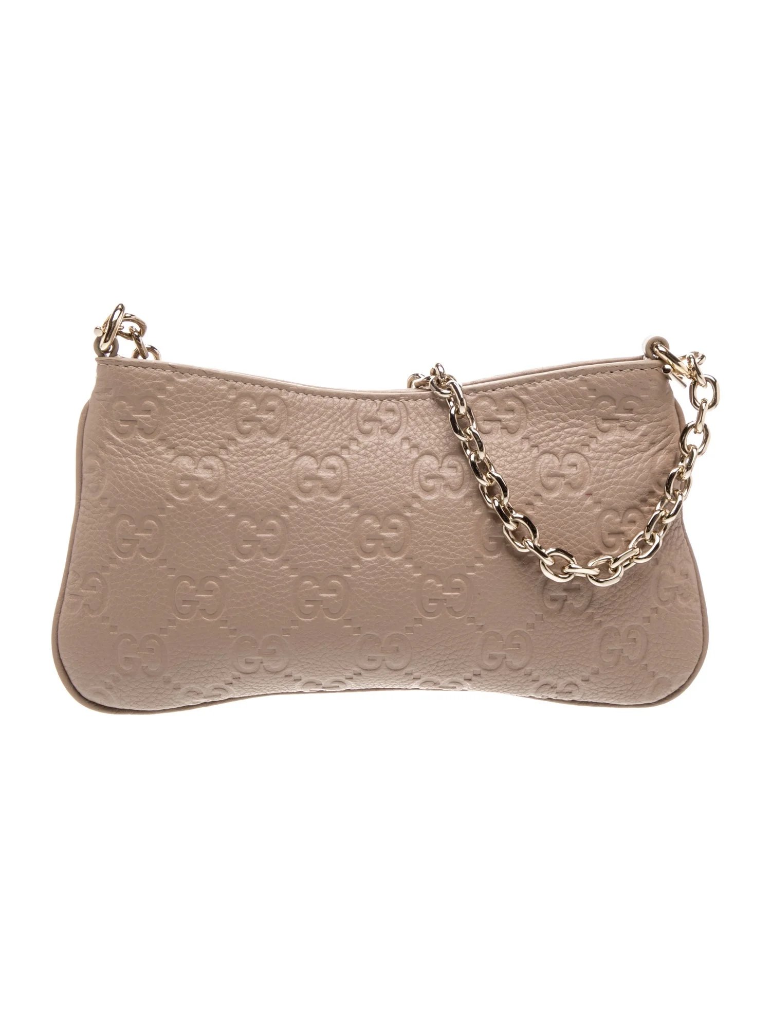 Leather GG Emblem Small Shoulder Bag