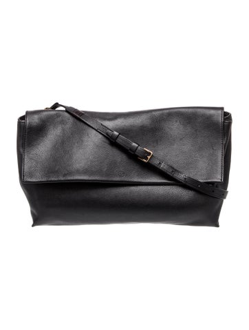 The Row Leather Convertible Flap Bag