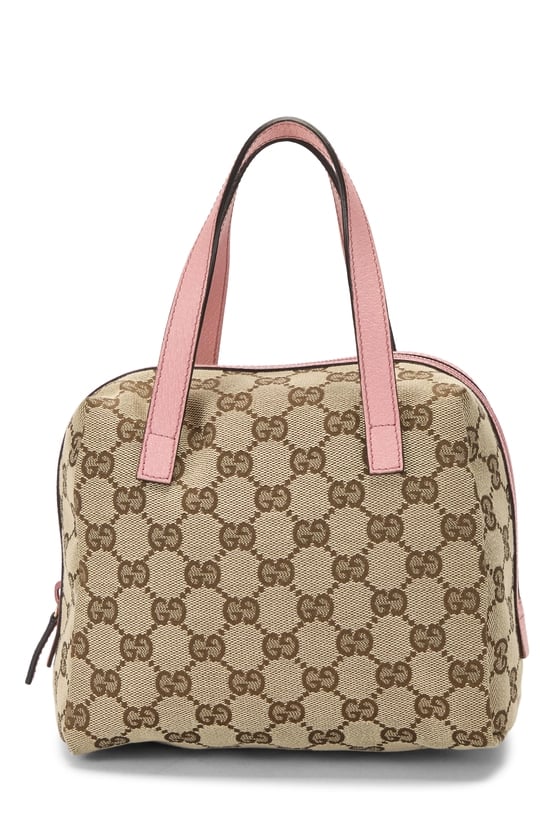 Pink Original GG Canvas Tofu Bag