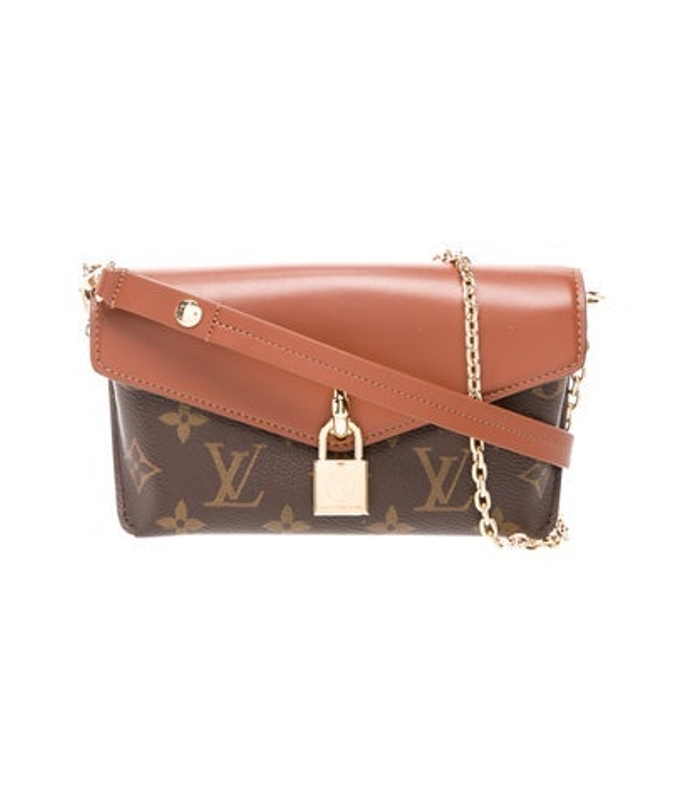 Louis Vuitton Vuitton Lv Monogram Padlock On Strap