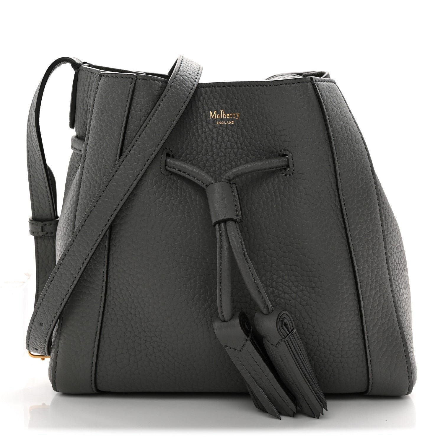 Mulberry Heavy Grain Calfskin Mini Millie Charcoal