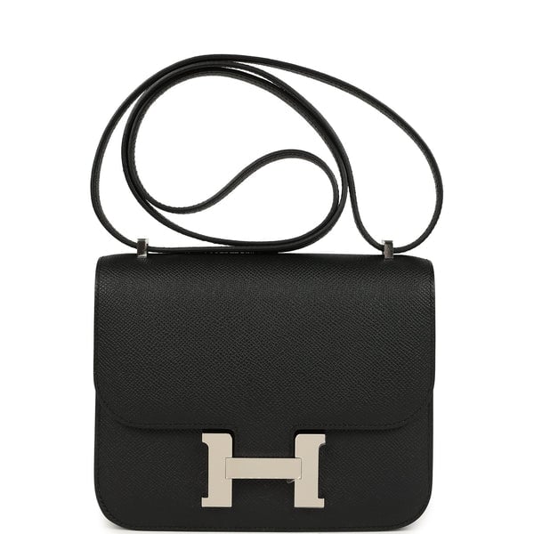 Hermes Hermes Constance 18 Black Epsom Palladium Hardware