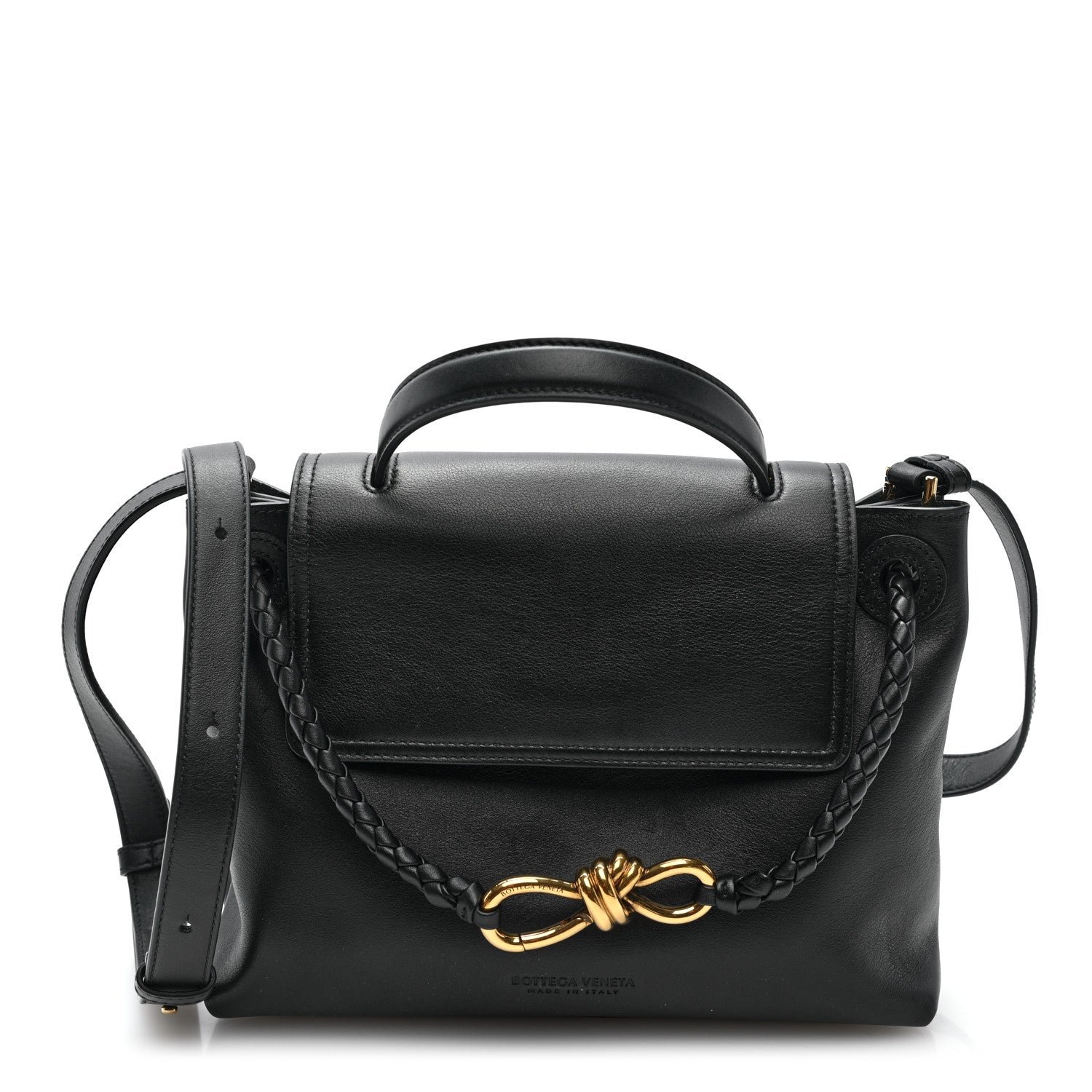 Bottega Veneta Silky Calfskin Small Ciao Ciao Black